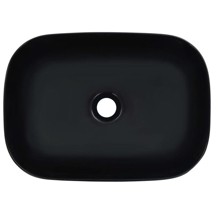 VidaXL Lavabo 45,5x32x13 cm Céramique Noir