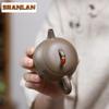 120ml Retro Yixing Purple Clay Teapots Handmade Qin Quan Pot Raw Ore Section Mud Tea Brewing Kettle With Infuser Zisha Tea Set