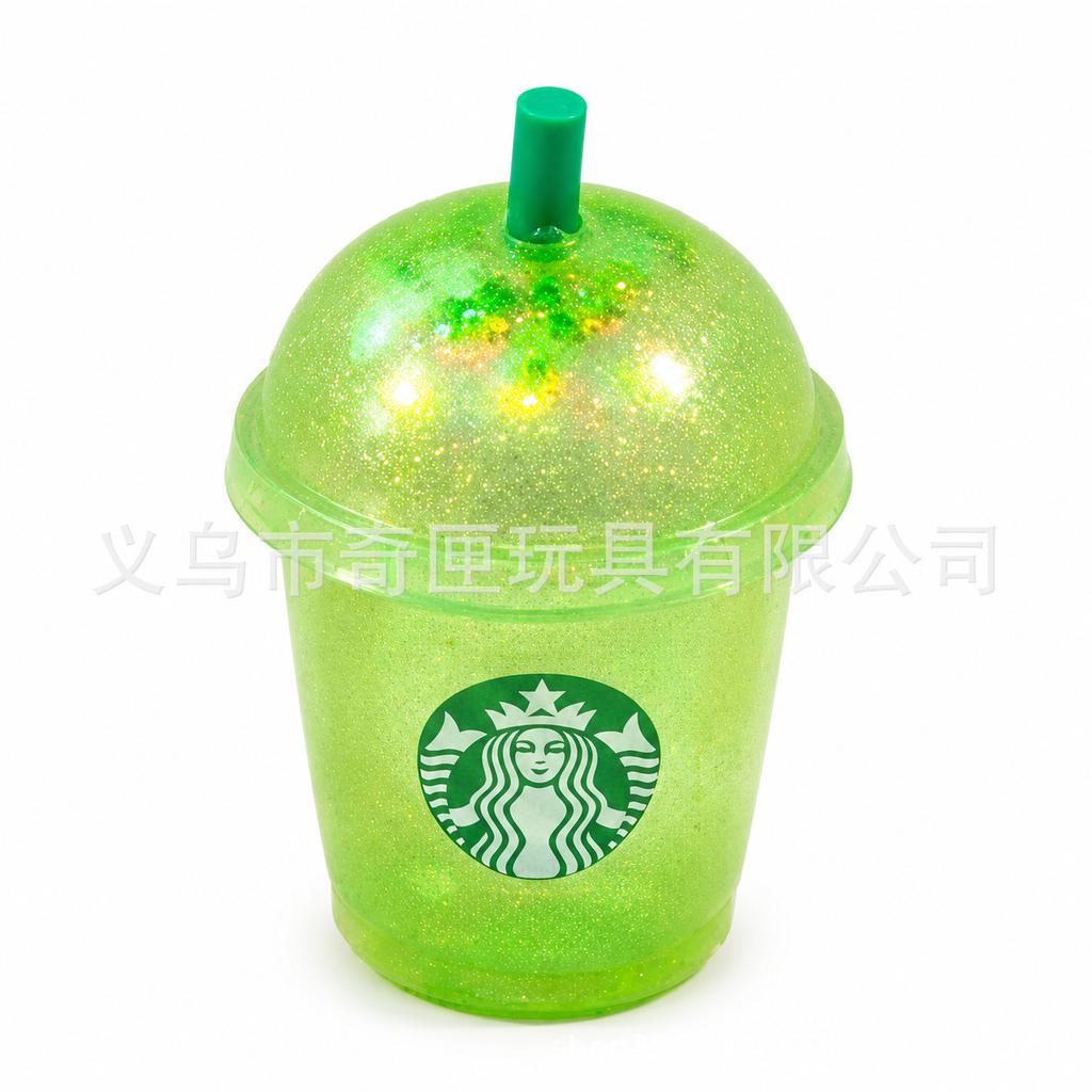 Starbucks Milk Tea Cup Stress Ball, Slow Rising Squishy Toy, Creative Anxiety Relief Fidget Toy, Gift for Adults Kids, Office Desk Decor