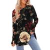 Womens Oversized Sweatshirt Graphic Sweater Long Sleeve Drop Shoulder Round Shirt Tops Vintage Clothes
