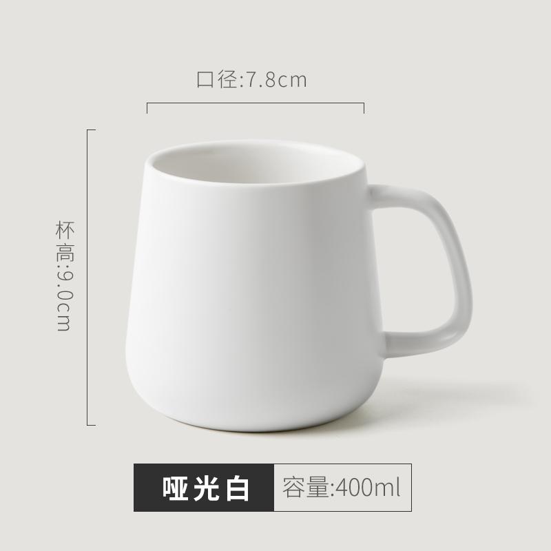 Mug with Lid and Spoon Set Coffee Mug Office Home Ceramic Belly Capacity Men's Drinking Cup Girls