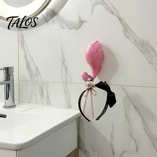 Flamingo Coat Hooks Cute Animal Wall Hook, Flamingos/Giraffes/Swans/Elephants Shape Hanger, Self Adhesive Home Decor Resin Decorative Hook for