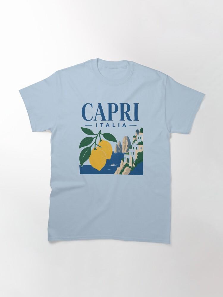 Peppino di Capri Capri Italia Retro Island Lemon Souvenir Graphic Classic T-Shirt