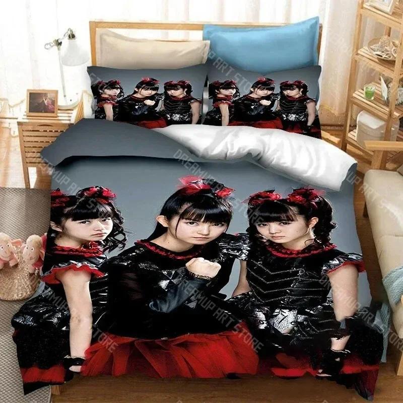 3D Print Babymetal Band Bedding Set Pillowcase Duvet Cover Double Twin Full Queen King Adult Kids Bedclothes Quilt Cover