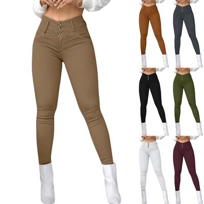 Women's Fashionable And Casual High Waisted Tight Pants For Women