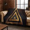Freemasonry Eye of Providence Evil Eye Nazar Eye of Horus Flannel Blanket Throw Blanket for Bedroom Living Room Bed Travel Gift