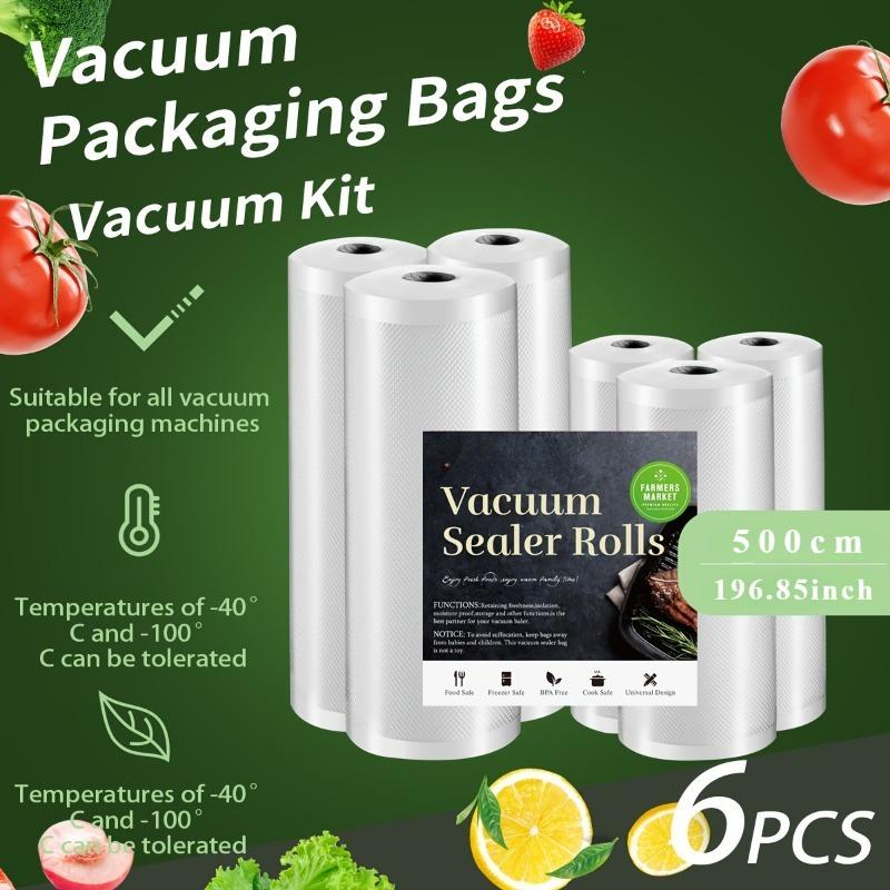 

3шт вакуумные пакеты, вакуумные пакеты для хранения пищевых продуктов, без бисфенола А, используемые для мяса, фруктов, зерна и овощей, кухонные органайзеры и хранение