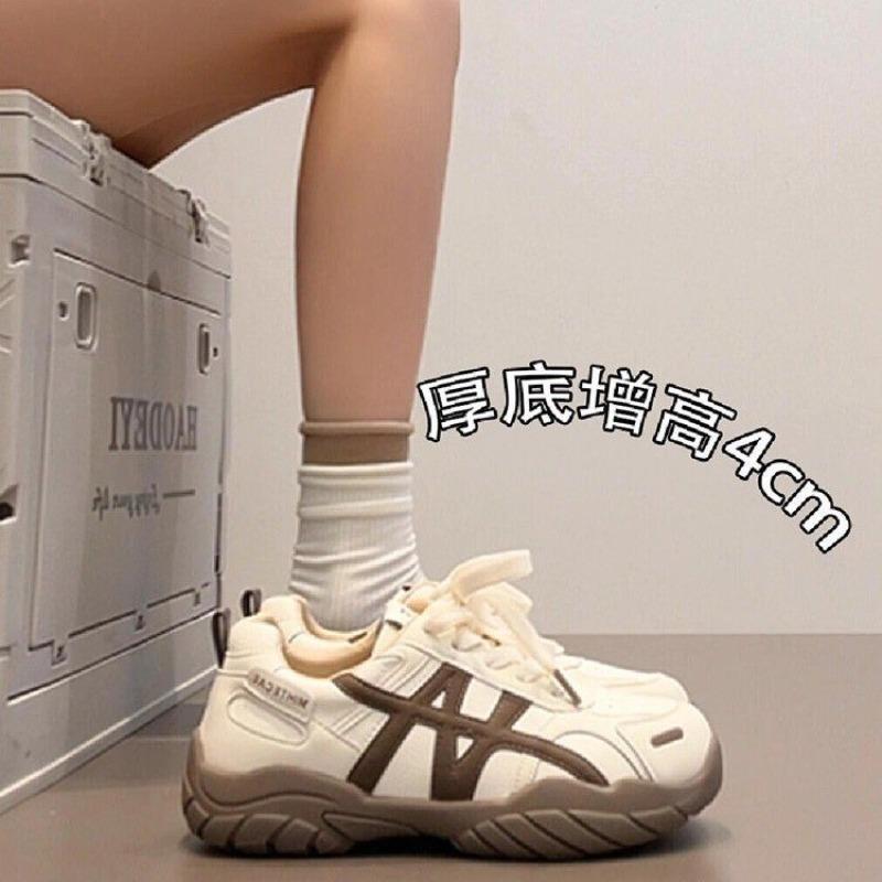 thick-soled women's new autumn versatile retro casual sneakers soft-soled dad shoes