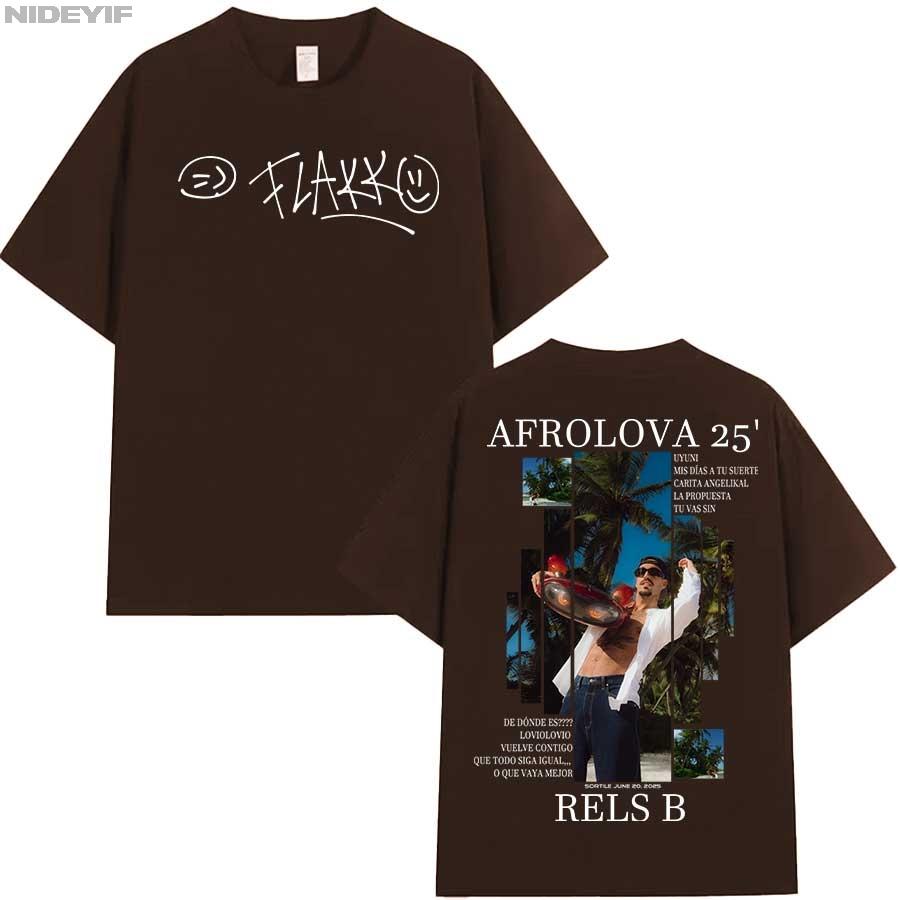 

Rels B AfroLOVA 25 TOUR T shirt for Men Women Hiphop Streetwear Oversized Tops 100 Cotton TShirt S