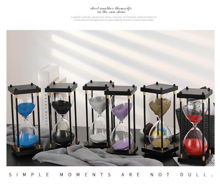 Retro Hourglass Timer: Creative Desktop Ornament & Qixi Birthday Gift (30/60 Minutes)