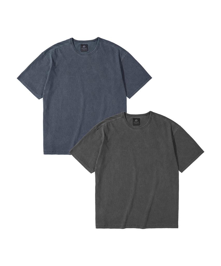 Kallapataleu [2Pack] Vintage Pigment Edition T-Shirt Package