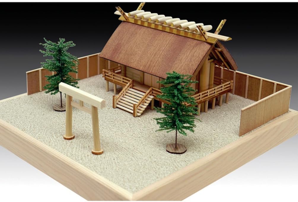 Woody Joe Shrine Wooden Model Assembly Kit 1/150 Shinmei-zukuri (Building)