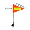 Bike Safety Flag with Pole Stainless Steel Pole with Reflective Strip Suitable for both children, young kids and adult