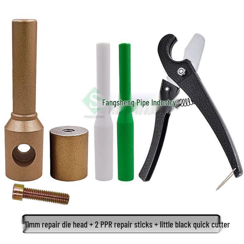 Instrument de reparat conducte de apă PE: Mașină de etanșare la scurgeri cu topire la cald cu cap de sudură PPR și baton de adeziv PERT