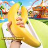 Symulowana owocowa zabawka squishy, artefakt do wyładowania złości, banan, marchewka, miękka, powoli wracająca do kształtu, zabawka dekompresyjna i łagodząca stres