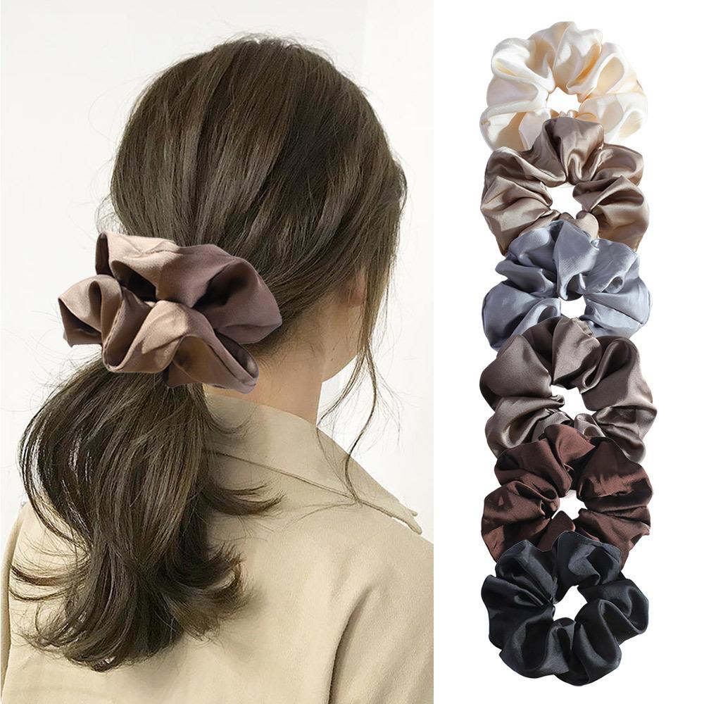 Neues französisches großes Haargummi Hohe Elastizität Haarbund für Damen High-End Scrunchie Ins