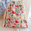Large Capacity Travel Drawstring Bags Flower Print Underwear Storage Bags Clothes Organizer  Travel