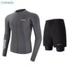 Mens Long Sleeve UV Protection Rash Guard Set Full Body Sunproof Quick Dry Snorkeling Diving Surfing Wetsuit