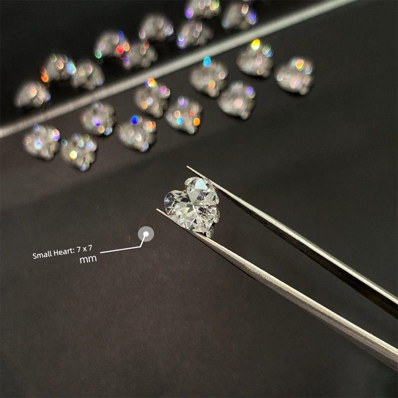 

Spring Grape Premium Zircon Nail Art Rhinestones, Transparent White Sparkling Rhinestones, Internet Popular Big Rhinestone Nail Decorations 5 Exquisite Small Love Zirconia Pile Diamond Balls