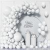 93 Stück Weiße Hochzeitsballons Girlande Weißer Ballonbogen-Set Hochzeitsjubiläum Junggesellinnenabschied Geburtstagsparty Dekoration Globos