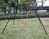 Single-Person Metal Swing, Robust Steel Frame, Thick Blow-moulded Seat, for Garden / Outdoor Use