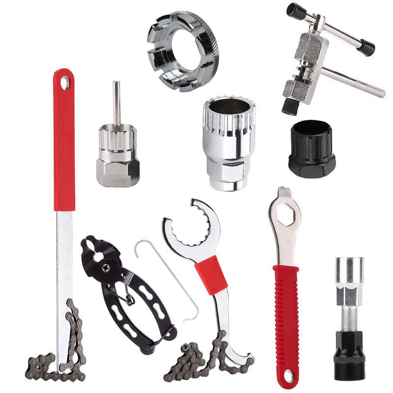 Mountain Bike Repair Tool Kit: Chain Breaker & Flywheel/Bottom Bracket Removal Tools