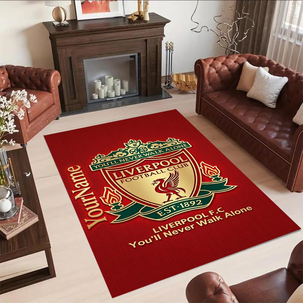 Liverpool Customize Your Name Carpet Suitable for Entryway Outdoor Decorate room Dormitory Antislip Carpet Anime Office Decor