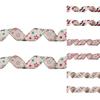 Christmas Delightful 65cm Ribbon With Star Print Perfect For Festive Gift Wrapping
