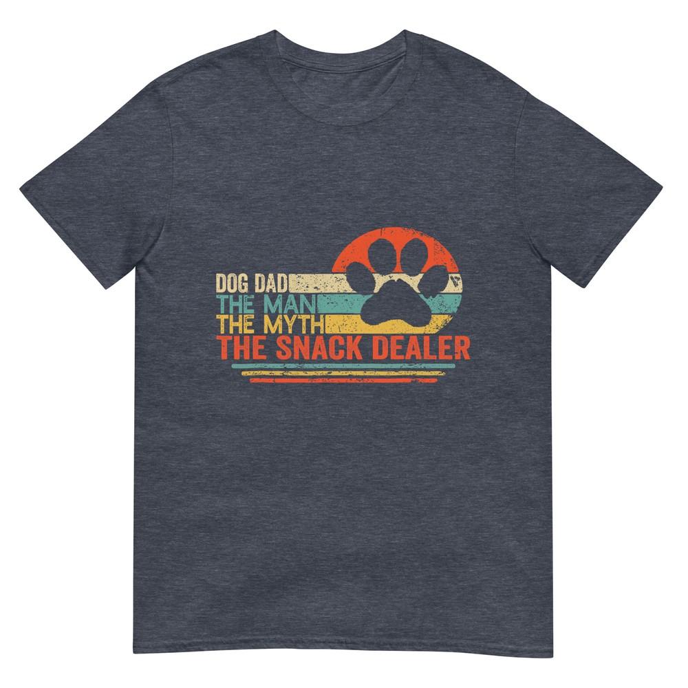 Vintage Dog Dad The Unisex The Myth Snack Dealer Father Day Tshirt
