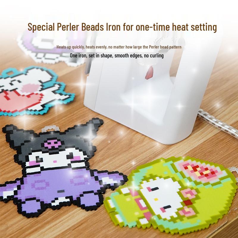 

Compact Teflon Electric Iron for Perler Beads & Soldering US Standard (Flat Pin) белый