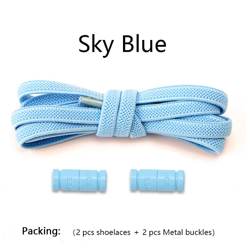 New Elastic Laces Sneakers Capsule Lock Boots Shoelaces Without ties Kids Adult No Tie Shoe laces Flat Rubber Shoelace for Shoes