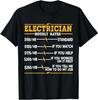 Lustiges Elektriker T-Shirt Stundensätze Verkabelung Wartung Geschenk T-Shirt Unisex