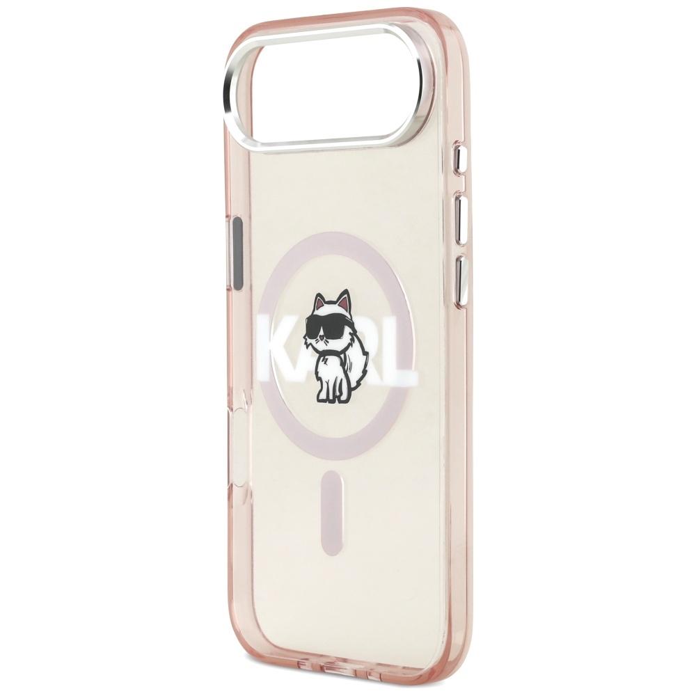 Karl Lagerfeld IML Choupette Sketch Logo MagSafe Case for iPhone Air Pink