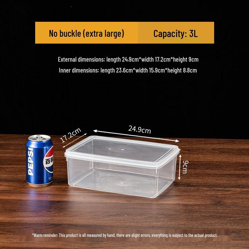 ZISIZ Food-Grade Transparent Plastic Container