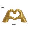 Heart Hand Sculpture Love Statue Romantic Home Decor Mini Hand Gesture Ornament For Couple Anniversary Couple Gift Birthday Gift