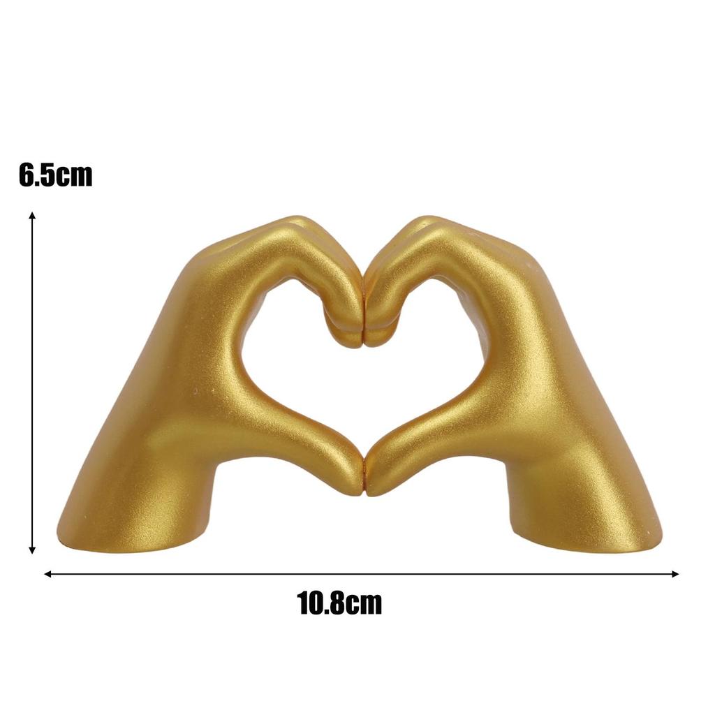 Heart Hand Sculpture Love Statue Romantic Home Decor Mini Hand Gesture Ornament For Couple Anniversary Couple Gift Birthday Gift