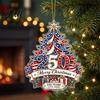 Decorative Door Window Hanging Decoration Ornament 2D Anniversary Christmas Ornaments 250th Acrylic Tree 1776-2026 Waterproof