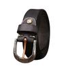 Men's Leather Belt Amekaji American Retro Manual Thickened First Layer Cowhide Stainless Steel Buckle Genuine Leather Belt Men's