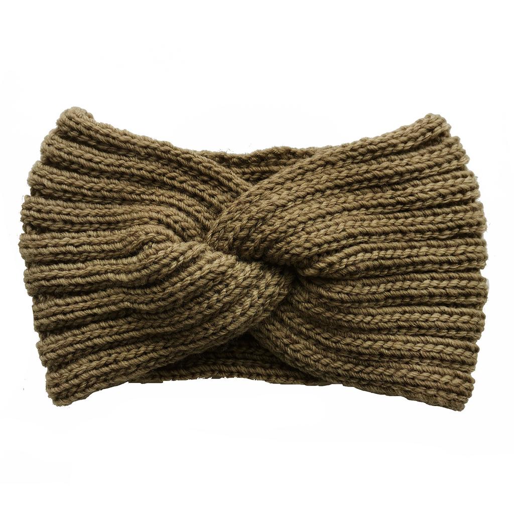 1 PC Vintage Knitted Twisted Hairband, Warm and Stylish for Autumn and Winter, Perfect for Daily Street Wear