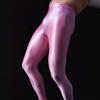 Sexy Men Cockring U Convex Pouch Stockings Open Close Sleeve Tight Stockings Sheer Shiny Glossy Pantyhose Tights Candy Color F32