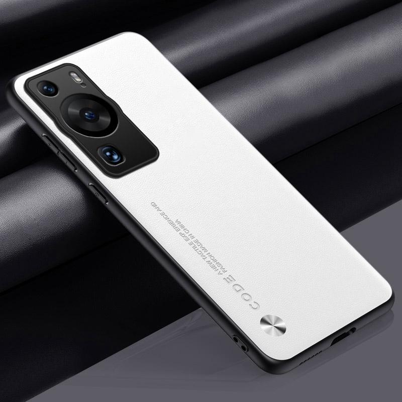 Luxury PU Leather Case For Huawei P60 Pro Back Cover Matte Silicone Full Protection Phone Case For Huawei P60 P60Pro Coque