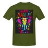 Happy Holi Festival India Color Elephant 100 Cotton Tshirt Unisexs T Shirts Unisex Crew Neck Short Sleeve S6xl