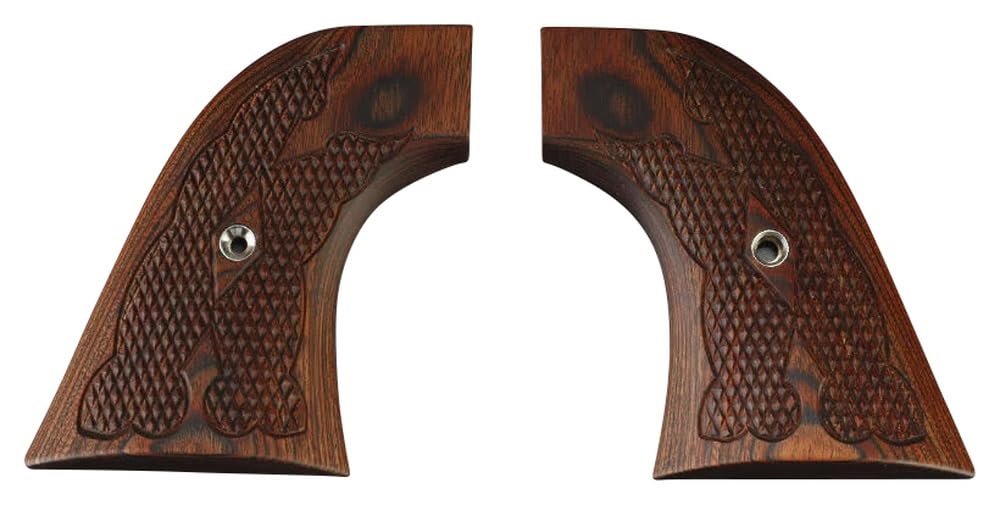 Arms Magazine Original Products Tanaka Pegasus II Revolver Series Colt SAA Compatible Checkered Wood Grips