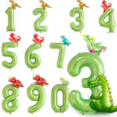 40inch Green Birthday Number 0-9 Aluminum Foil Helium Balloon Happy Birthday Wedding Party Decoration Bady Shower Party Supplies
