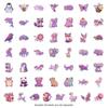 50 Cartoon 3D Animal Graffiti Stickers - Creative Waterproof Decor for Phones and Computers