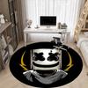 1pc Marshmello Mask Office Round Area Rug, Under Office Chairs Bedroom Living Room Home Decor, Room Deco, Available in Various Sizes
