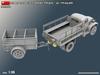 Miniart Scale G7107 Cargo Truck with Trailer Plastic Model Kit MA35372 1/35 Ben-Hur (Military Vehicle)