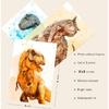 Dinosaur Poster T-Rex Print For Kids Decor Vintage Dinosaur Canvas Wall Art For Modern Family Decor (8×12 inch,Set of 6, Unframed)