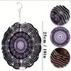 360 Degree Rotating 10 Inch Metal Wind Spinner for Outdoor Garden Patio Balcony Decor Elegant Hanging Wind Chime No Electricity Needed