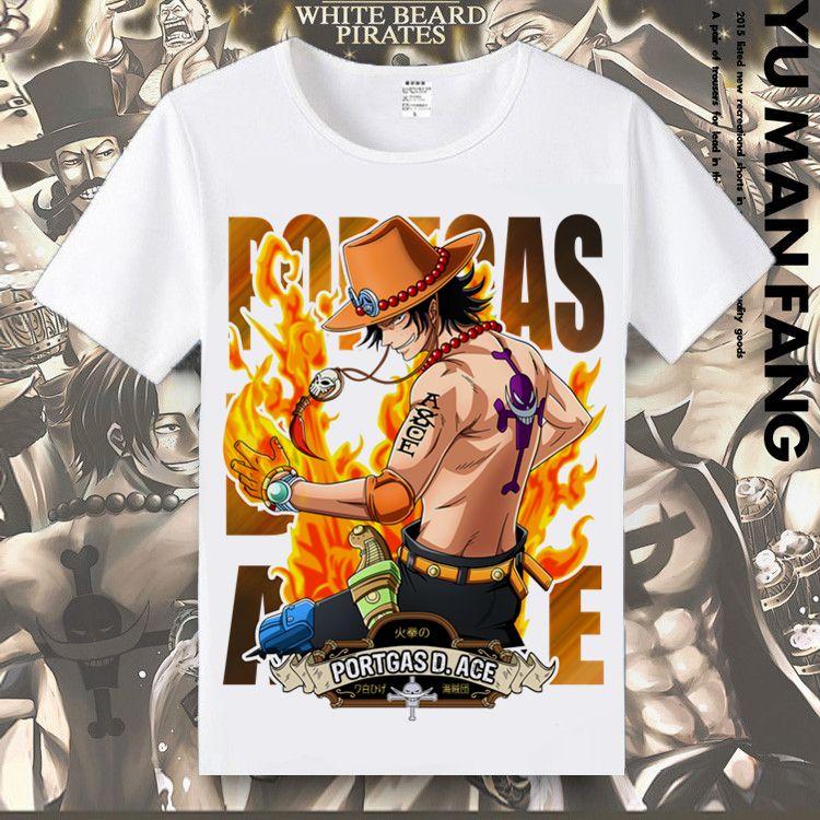 ONE PIECE T-shirt Luffy Sauron Printed Clothes Anime Peripheral Short Sleeve T-Shirt Loose Tide Comfortable Y2K